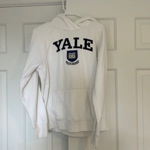 Small White League Yale Hoodie